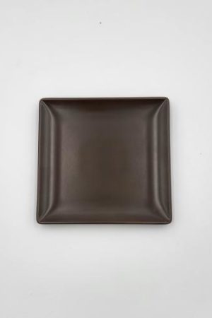Assiette à pain couleur chocolat